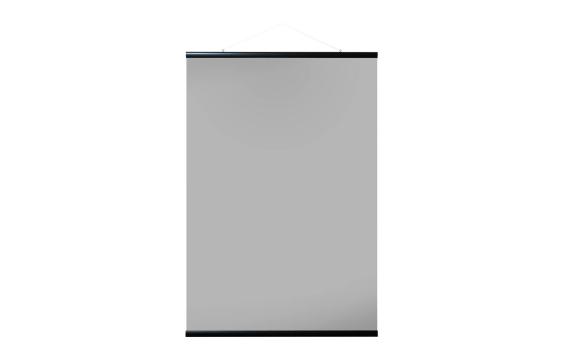 Bild på musmatta Magnetisk hängare till posters 61,5 cm i färgen Svart mot vit bakgrund.